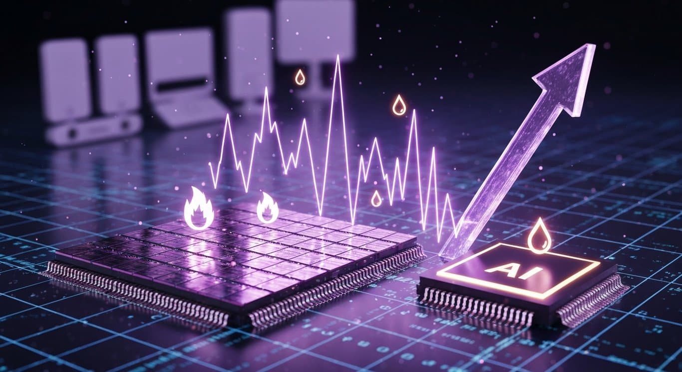 Semiconductor market surge and volatility, AI-driven earnings, overheating risk, gamma squeeze, inflation from energy costs