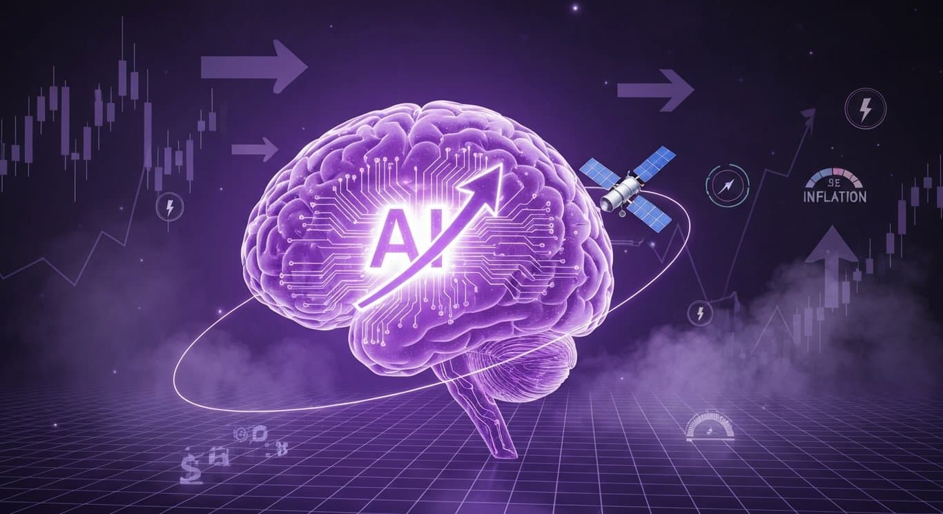 AI market optimism in tech and infrastructure, energy inflation risks, space economy IPO momentum, cautious sentiment