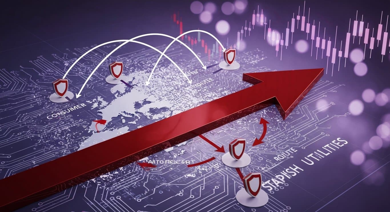 AI disruption drives tech sector selloff and volatility, rotation to Consumer Staples, Utilities, and European markets amid