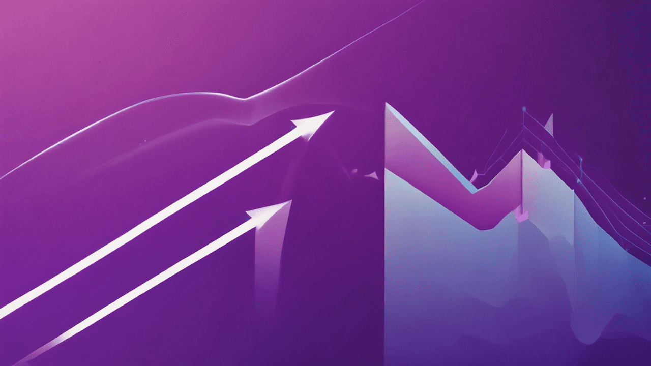 Visual representation of AMD's strong financial performance and stock surge. The image captures Advanced Micro Devices' growth in the semiconductor market, highlighting its strategic position in data center CPUs and AI technology, and rising investor confidence.
