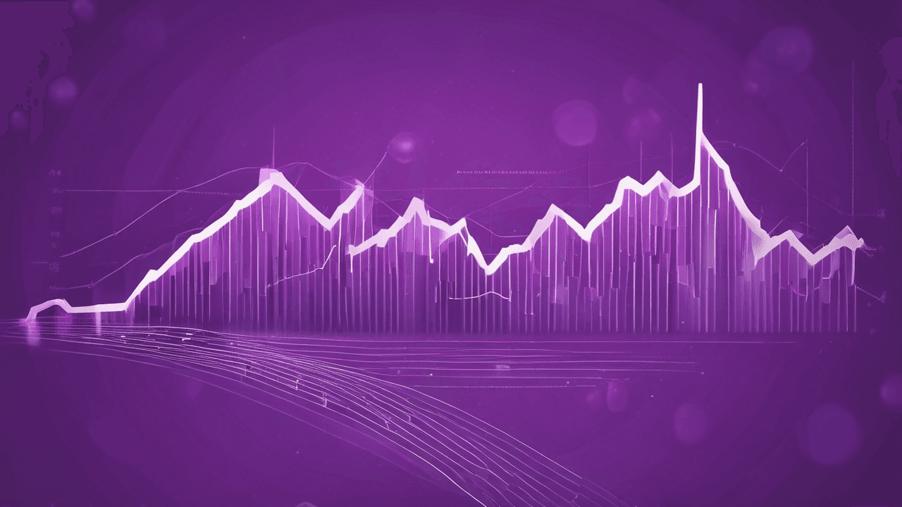 Visual summary representing US stock market midday performance and analysis.