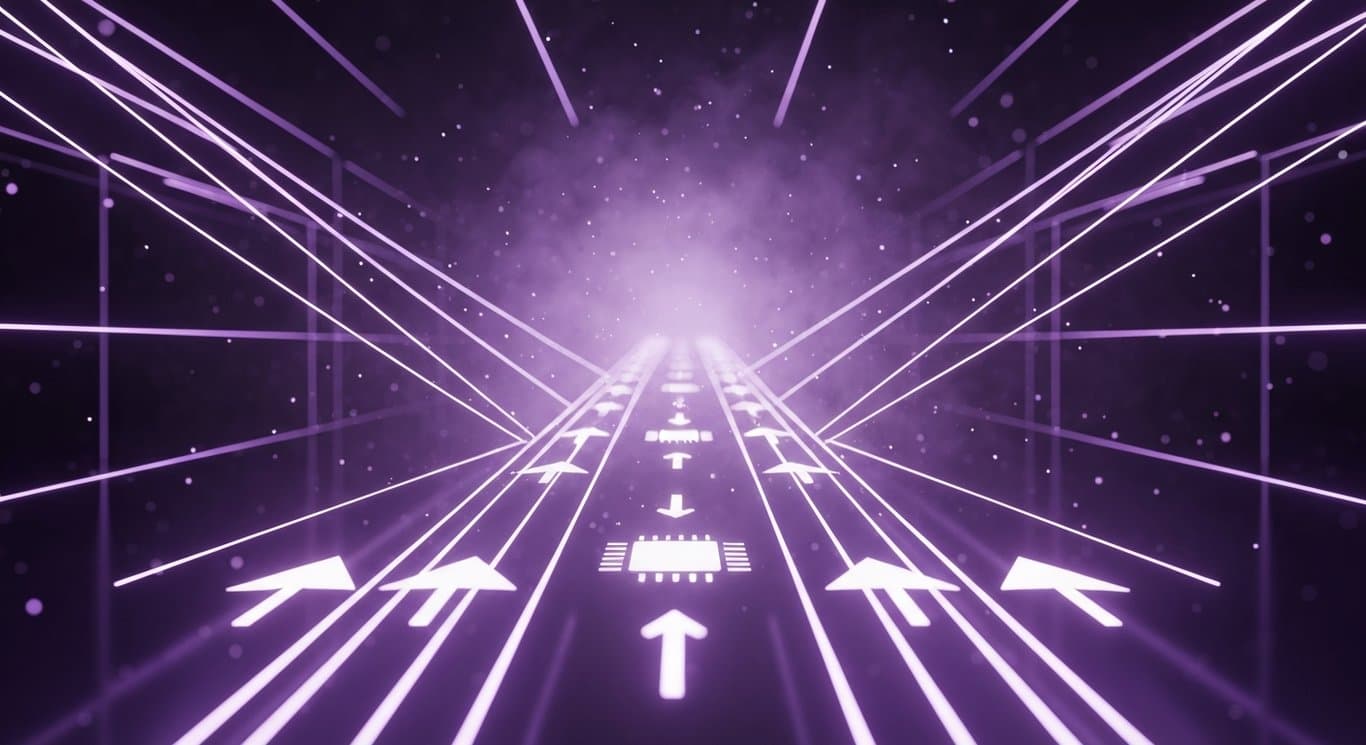 AI infrastructure-driven megacap tech rally amid rising Treasury yields and inflation headwinds, showing a bifurcated market