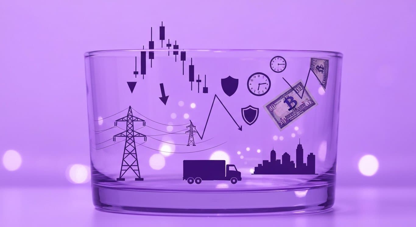 Market sell-off from AI disruption fears, volatility spike, rotation to defensive assets and Treasuries, utilities strength