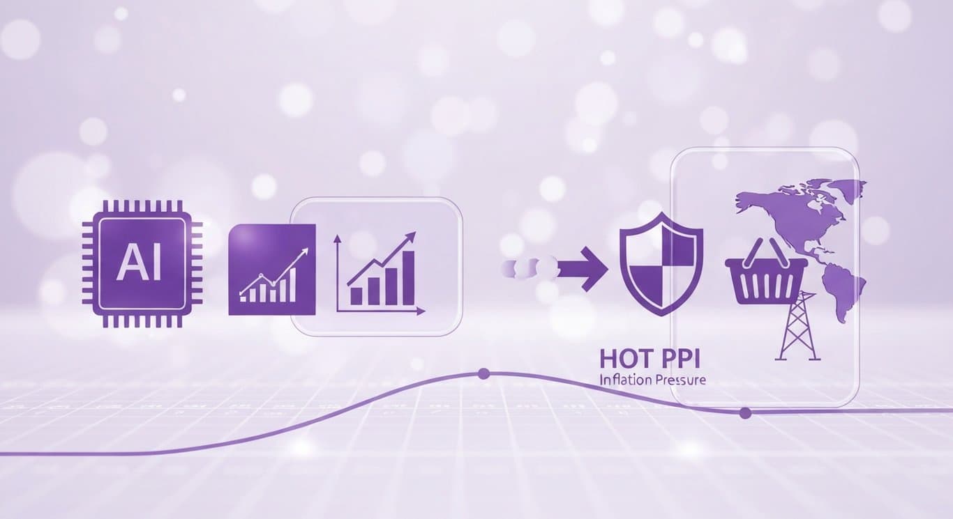Sticky inflation and hot PPI spur Fed rate-cut uncertainty, shifting flows from AI growth to defensive utilities and staples