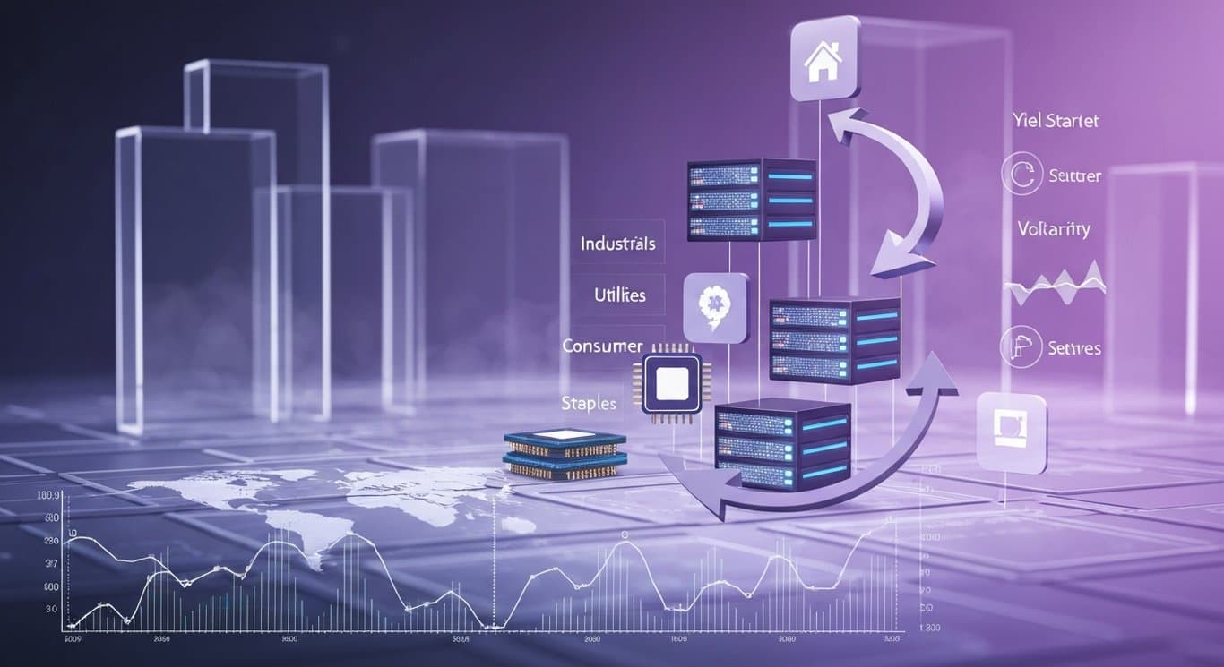 Tech sector divergence: AI infrastructure surge, software headwinds, rotation to industrials, utilities and staples, cautious