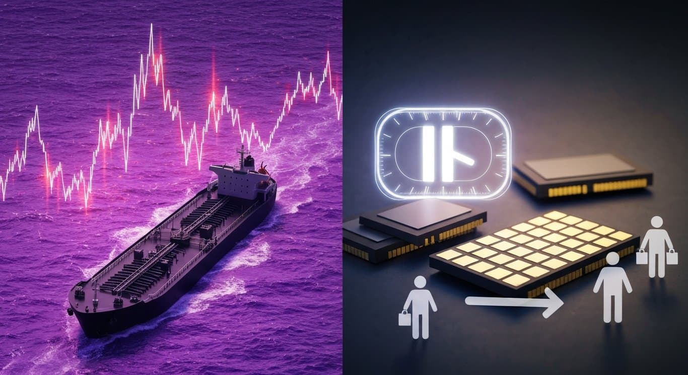 Macroeconomy: oil volatility, inflation risk, delayed rate cuts, AI infrastructure, semiconductors, split consumer spending