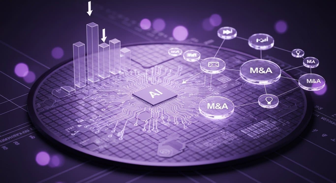 Semiconductor wafer and AI circuitry show selloff, AI bubble and valuation compression; media M&A activity driving stockmoves