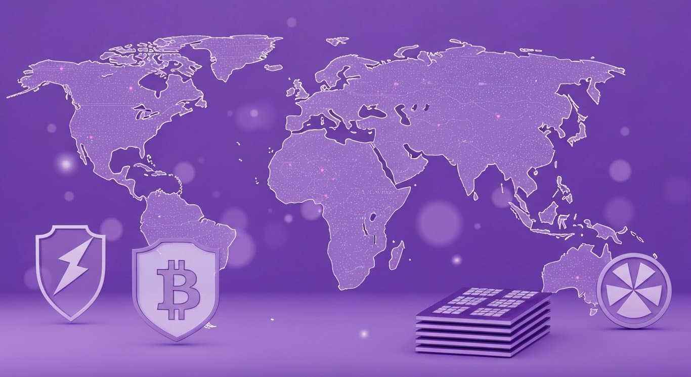 Geopolitical tensions impact energy markets and defense stocks, with AI semiconductors and Bitcoin strength illustrated in an